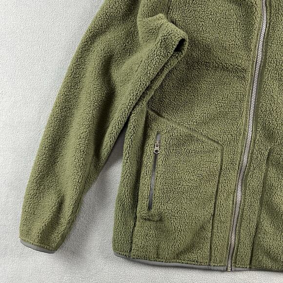 Marmot Jacket Mens Large Green Pantoll Full Zip Fleece Outdoor Hiking Pullover - Picture 4 of 12